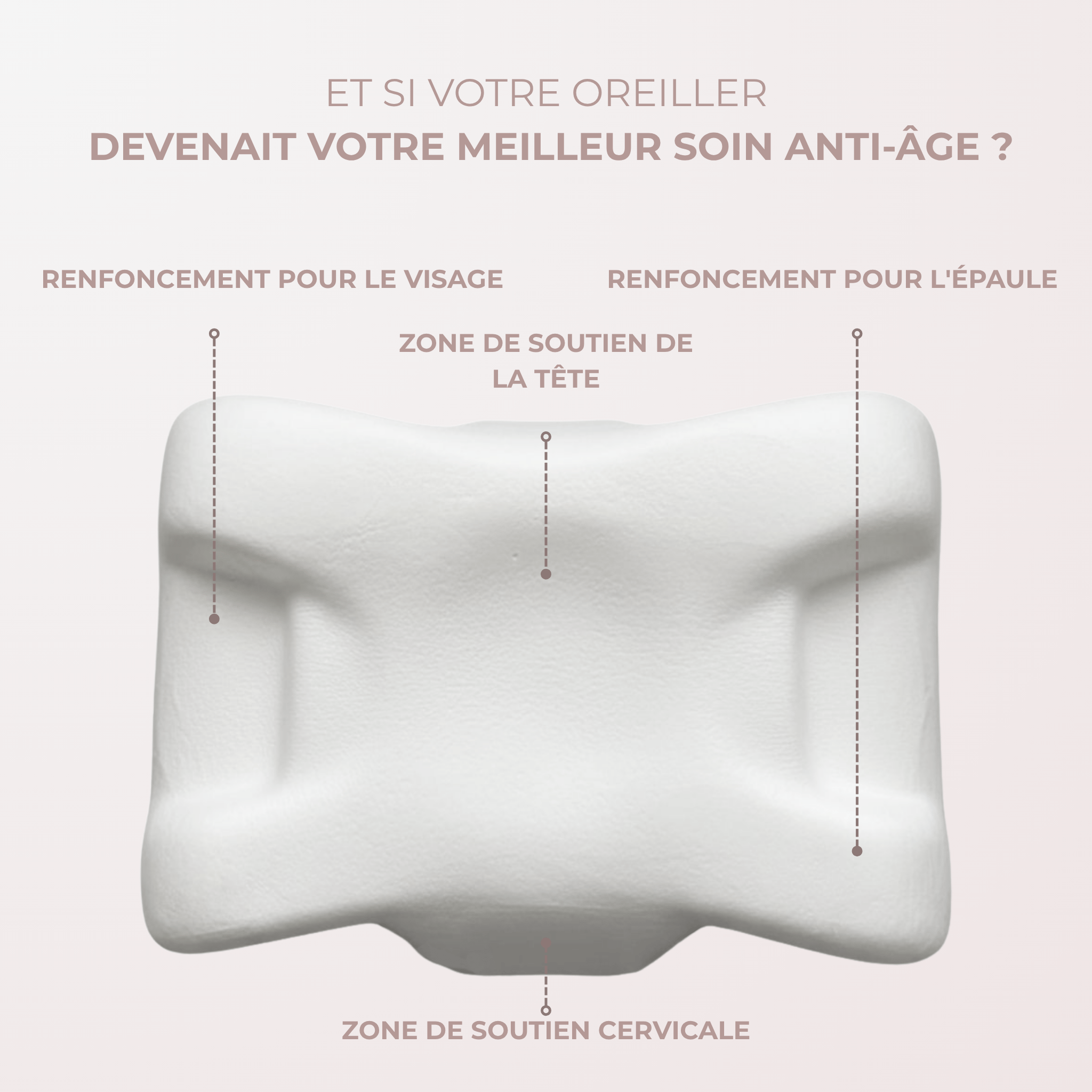 Oreiller Beauté Anti - Rides Queen™ - My Beauty Sleep